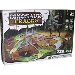 Dinosaur Tracks 228 деталей трасса с машинкой - фото 143654