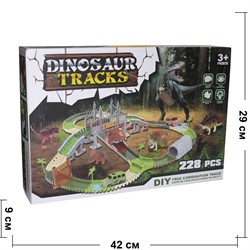 Dinosaur Tracks 228 деталей трасса с машинкой - фото 143656