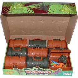 Dinosaur Amazing Expedition сундучок с игрушками 9 шт/уп - фото 143657