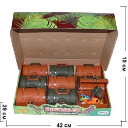 Dinosaur Amazing Expedition сундучок с игрушками 9 шт/уп - фото 143659