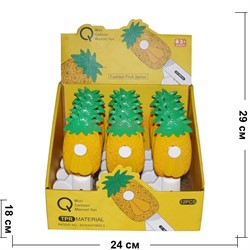 Вентилятор ручной «ананас» 12 шт/уп - фото 144350