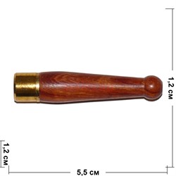 Мундштук деревянный 5,5 см для толстых сигарет - фото 144396