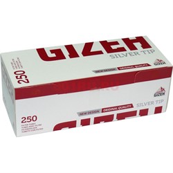 Гильзы для самокруток Gizeh 250 шт Silver Tip - фото 144966