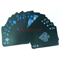 Карты для покера 2-х цветов (красные и синие) 100% пластик 54 карты - фото 145166