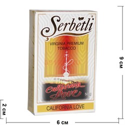 Табак для кальяна Шербетли 50 гр «California Love» (Virginia Tobacco Serbetli) - фото 145265
