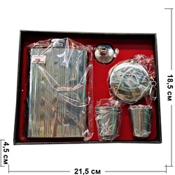 Набор подарочный Фляга, брелок-стаканчик, 2 стаканчика (1808) - фото 145495