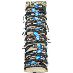 Кожаный браслет (O-258) знаки зодиака 12 шт/упаковка - фото 145676