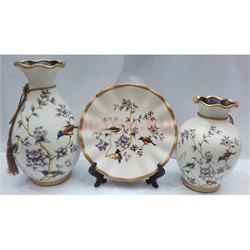 Набор Две вазы и тарелка (2279) из керамики - фото 145832