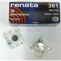 Батарейка для часов 361 renata 10 шт/уп - фото 146259