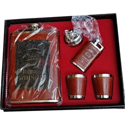 Набор подарочный Jack Daniels с зажигалкой и стаканчиками - фото 146557