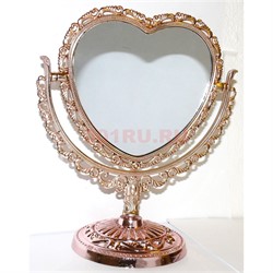 Зеркало "Сердце" 20,5 см высота (3 цвета) - фото 146798