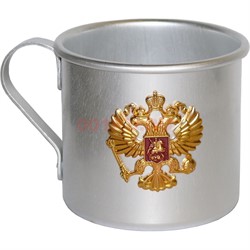 Кружка алюминиевая 0,5 л «герб России» - фото 146843