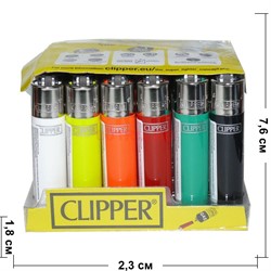 Зажигалка газовая кремневая Clipper - фото 147409