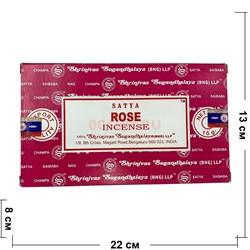 Благовония Satya Rose 15 гр 12 упаковок - фото 148030