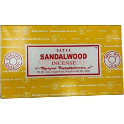 Благовония Satya Sandalwood 15 гр 12 упаковок - фото 148035