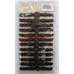 Браслет (M-57) деревянный с крестами 12 шт/уп - фото 148740