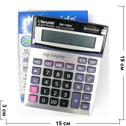 Калькулятор (DM-1200-V) электронный 90 шт/кор - фото 148930