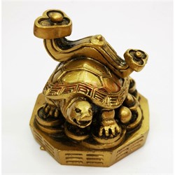 Черепаха с жезлом Жу И (T-7006) из полистоуна - фото 149023