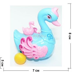 Игрушка заводная Лебедь 12 шт/уп - фото 149285