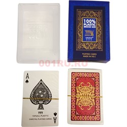 Карты покерные 100% пластик 777 в коробочке - фото 150091