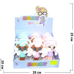 Игрушка ручной (FAN-3) вентилятор Девочка 12 шт/уп - фото 150686