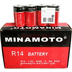 Батарейки Minamoto R14 солевые 24 шт/уп - фото 151539