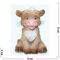 Фигурка Бык Символ 2021 года из гипса 8 см - фото 153154