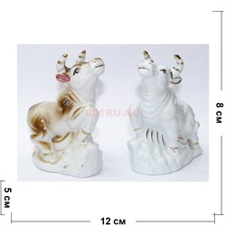 Бык (NS-31) Символ 2021 года из фарфора - фото 153377