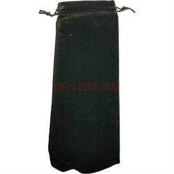 Чехол подарочный замша 7,5x22 см черный 50 шт/уп - фото 153507