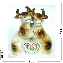 Фигурки Бык (KL-3035) из фарфора Символ 2021 года 120 шт/кор - фото 153722