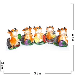 Фигурки Бык (KL-3135) из полистоуна Символ 2021 года 360 шт/кор - фото 153734