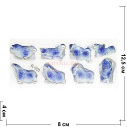 Бык (KL-3025) из фарфора набор из 8 шт Символ 2021 года - фото 153792