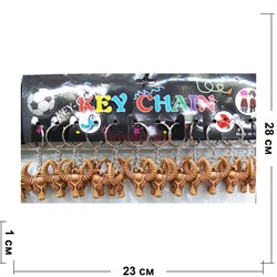 Брелок голова быка под кость 120 шт/уп символ 2021 года - фото 154038