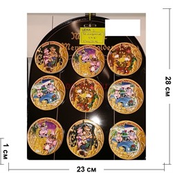 Магниты (SS-05) круглые Бык Символ 2021 года из полистоуна 576 шт/кор - фото 154044