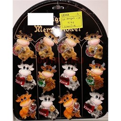 Магниты (SS-10) Бык Символ 2021 года из полистоуна 576 шт/кор - фото 154065