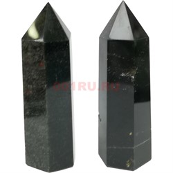 Кристалл 7,5 см из мориона 6-гранный (черный хрусталь) - фото 154198