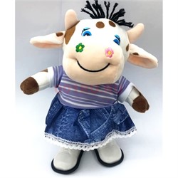 Игрушка мягкая музыкальная Бык Символ 2021 года - фото 154324