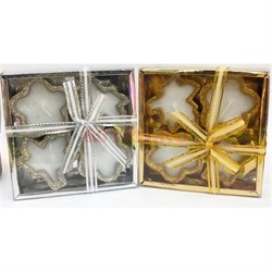 Свечки (R2-1025) чайные в подарочных упаковках 4 шт/уп - фото 156331
