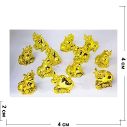 Набор из 12 шт Быки из полистоуна (NS-508) Символ 2021 года - фото 156418