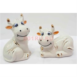 Пара фигурок 2 шт Быки (N531) Символ 2021 года - фото 156459