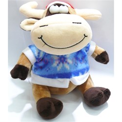 Мягкая игрушка музыкальная (KX-10987) Бык Символ 2021 года - фото 157194