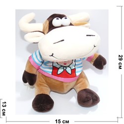Мягкая игрушка музыкальная (KX-10988) Бык Символ 2021 года - фото 157197