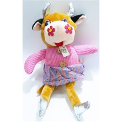 Мягкая игрушка Корова в платье (KL-3197) Символ 2021 года 6 шт/уп - фото 157209