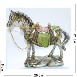 Фигурка лошади (KL-559) из полистоуна 21 см - фото 157352
