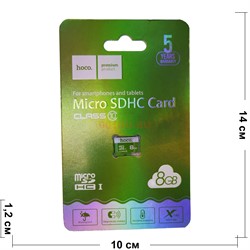 Карта памяти microSDHC 8 Gb Hoco класс 10 - фото 157536