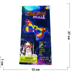 Маска бабочка (PL-1369) Glow Mask 24 шт/уп - фото 157617