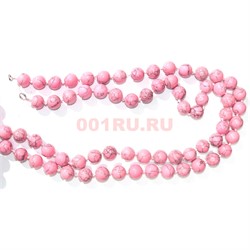 Бусы 14 мм из розового коралла 50 см - фото 158002