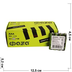 Батарейки ААА солевые Фаzа 60 шт - фото 159488