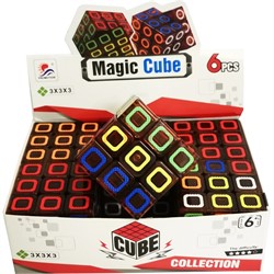 Кубик головоломка Magic Cube прозрачный 6 шт/уп - фото 159848