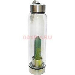 Бутылка для воды с кристаллом нефрита - фото 159871
